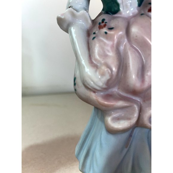 Vintage Made in Japan Porcelain Victorian Man & Woman Figurines 10" Hand Painted - Picture 12 of 16